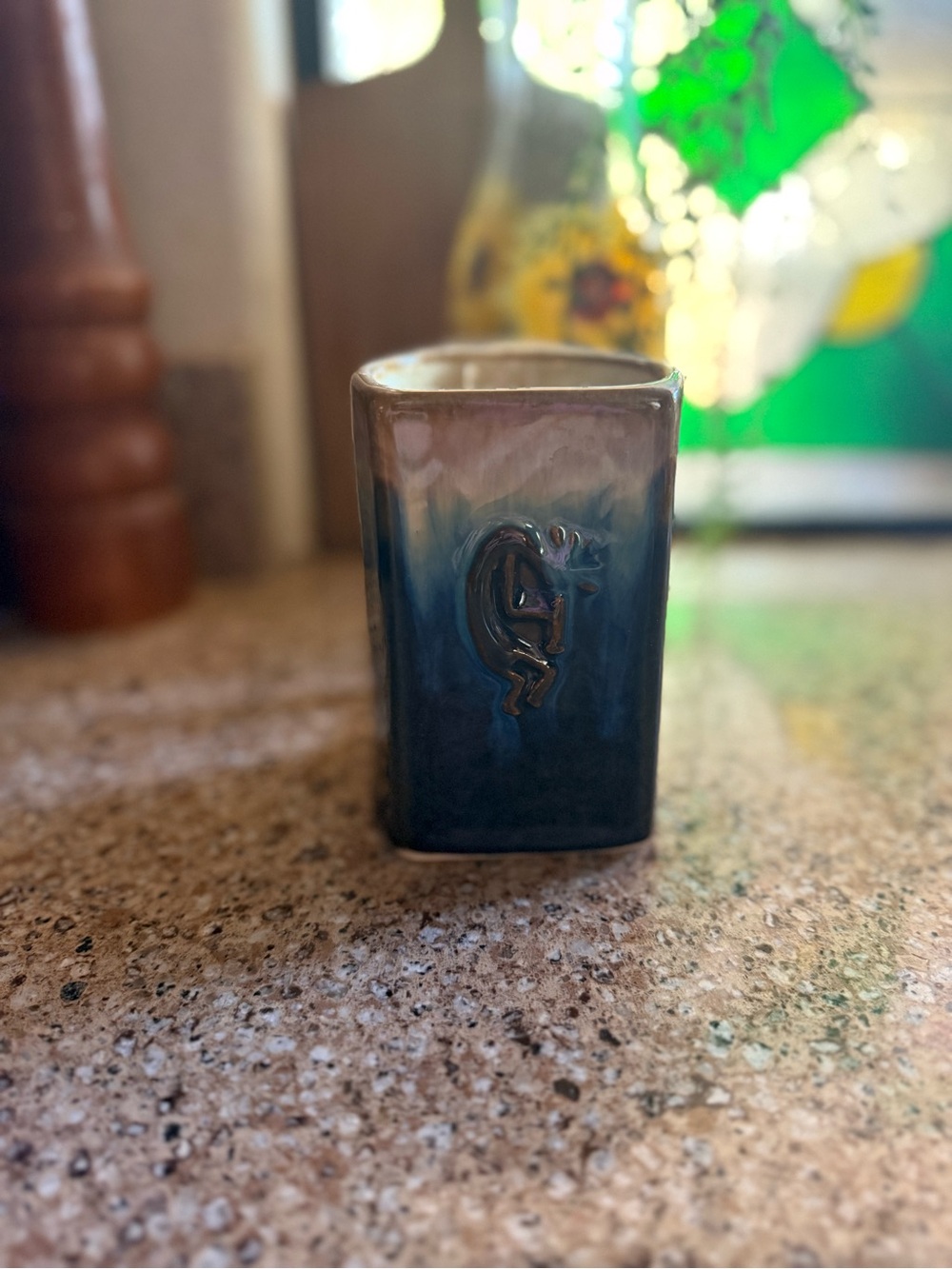 Signed Rudolfo Padilla Kokopelli Ombré Coffee Mug